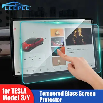  Антибликовое матовое покрытие HD Защита экрана из закаленного стекла Защитная пленка против отпечатков пальцев для Tesla Model 3 / Y 2021 Центральное управление