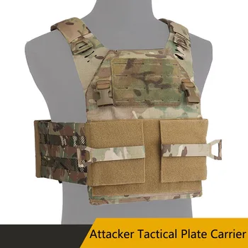  Атакующий тактический жилет Тактический бронежилет Быстросъемный дизайн Адаптация к 10 * 12 SAPI Доска средней защиты Attacker Tacti