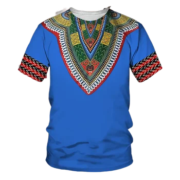 Африканская мужская одежда, Большие каменные футболки, Традиционная одежда, Одежда с короткими рукавами, Повседневная, Ретро Этнический стиль, Мода