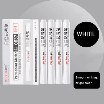  белый маслянистый маркер ручка водонепроницаемый гель карандаш перманентная краска маркер ручка покраска покрышки окружающая среда граффити ручки расходные материалы