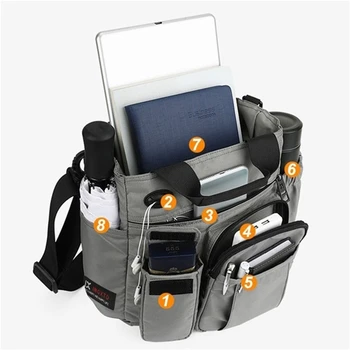 Бизнес-сумки для путешествий Мужчины Многофункциональный противоугонный рюкзак Новый USB-рюкзак для зарядки Водонепроницаемый школьный портфель