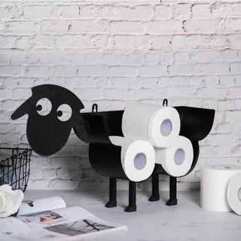  Ванная комната Хранение Рулон бумаги Аксессуары Собака Овца Форма Животного Декоративные Стойки для туалетной бумаги Отдельно стоящая туалетная бумага