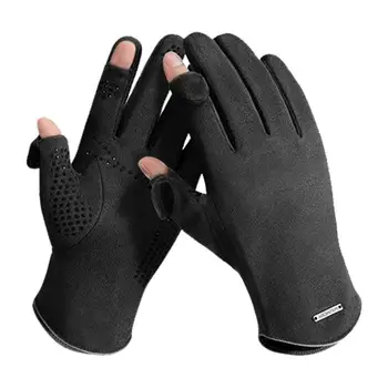 Велосипедные перчатки Полный палец Зимние велосипедные перчатки Противоскользящие амортизирующие сенсорный экран Велосипедные перчатки Мужчины