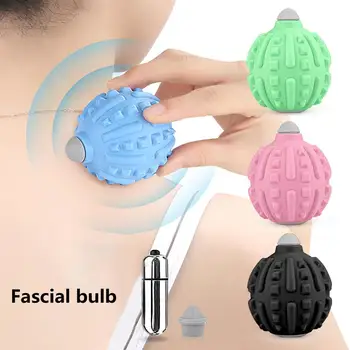  Вибрационный массажный мяч Высокоинтенсивная физиотерапия Портативный массажер для мышц глубоких тканей Фасция Мяч Фитнес-оборудование
