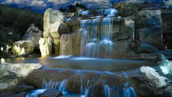 Волшебный фон водопада чудес Высококачественная компьютерная печать живописных фонов