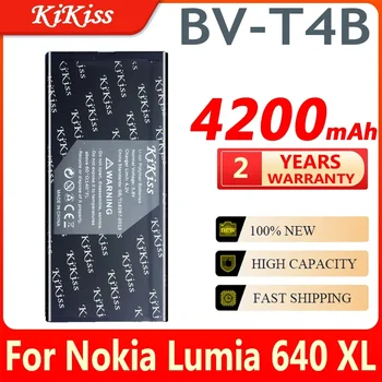 Высококачественный аккумулятор BV-T4B емкостью 4200 мАч для смартфона Nokia Lumia 640XL RM-1096 RM-1062 RM-1063 RM-1064 RM-1066 Lumia 640 XL