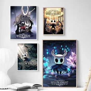 Горячая игра Hollow Knight Плакат Печать Для Гостиной Наклейка Живопись Искусство Домашний Настенный Декор Картинки