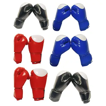 Детские боксерские перчатки Тренировочные перчатки для спарринга Дышащие аксессуары Эластичный ремешок на запястье Прочные перчатки для кикбоксинга для детей