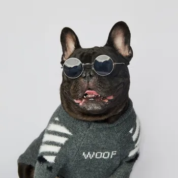 Дизайнерская одежда для домашних животных для маленьких собак Зимний теплый свитер для французских бульдогов Йорки Одежда для домашних животных Пальто для мопса PC2323