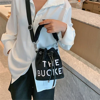 Дизайнерская роскошная сумка,Сумки-ведра Lady's Messenger,Модные дизайнерские сумки бренда,Сумка через плечо,с плюшевой сумкой 2023