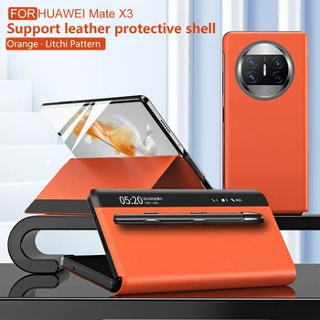 Для Huawei Mate X3 Чехол Кожаный Smart View Windows Flip Cover с защитой слота Touch Pen Capa Для Huawei Mate X3 Funda