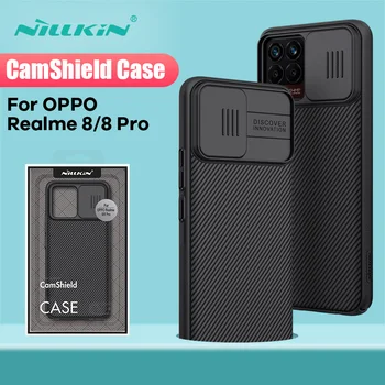 Для OPPO Чехол Realme 8 Pro Для Realme 8 Pro Чехол NILLKIN CamShield Защита слайд-камеры Задняя крышка для чехла Realme 8