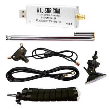 Для RTL-SDR Блог V3 R820T2 TCXO Приемник + антенна Полный комплект деталей Biast SMA Программно-определяемая радиостанция 500 кГц-1766 МГц до 3,2 МГц