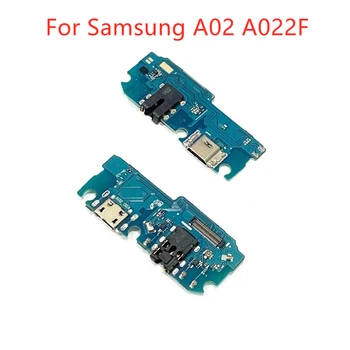 для Samsung Galaxy A02 A022F USB Зарядное устройство Порт Док-разъем Печатная плата Лента Гибкий кабель + Разъем для наушников Аудио Наушники