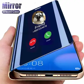 Для Samsung Galaxy A15 Чехол Роскошный зеркальный кожаный флип Магнитный чехол для телефона для Samsung A15 A 15 2023 SM-A155F Задняя крышка