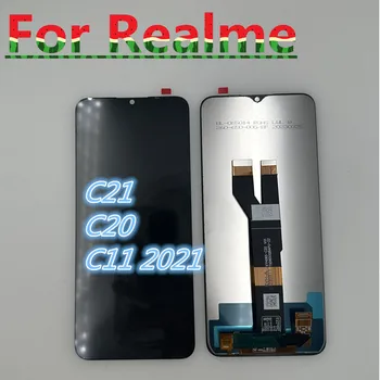 Для сенсорного дигитайзера Realme C21 RMX3201 ЖК-экрана в сборе для дисплея Realme C11 2021 C20 RMX3063 RMX3061