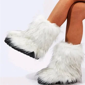 Женская обувь в продаже 2023 Новые женские сапоги с рукавом Зимние зимние сапоги с круглым носком Solid Middle Tube Низкий каблук Зимние сапоги Zapatillas De Mujer
