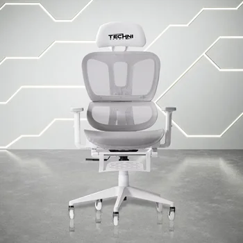 Испытайте оптимальный комфорт и поддержку с игровым креслом Techni Sport AIRFLEX2.0 из белой сетки