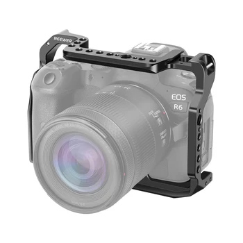 Каркас для камеры NEEWER, совместимый с Canon EOS R5 R5C R6 R6 MARK II, стабилизатором оснастки цифровой зеркальной камеры из алюминиевого сплава с резьбой 1/4 дюйма и 3/8 дюйма,
