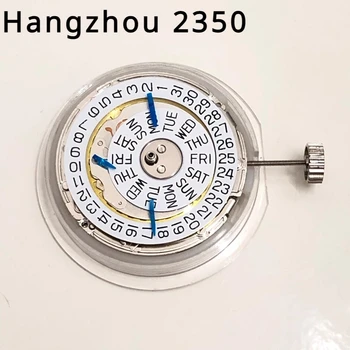 Китай Seiko Шестиконтактный механизм с двойным календарем Автоматический механический двойной многоигольчатый Hangzhou 2350 Механизм Часы Аксессуары