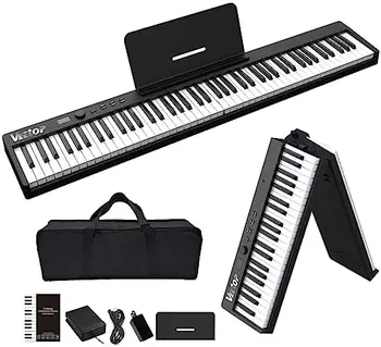 Клавиатурное пианино Складное пианино с полноразмерной 88-клавишной клавиатурой Цифровое пианино Сенсорная клавиатура с Bluetooth 