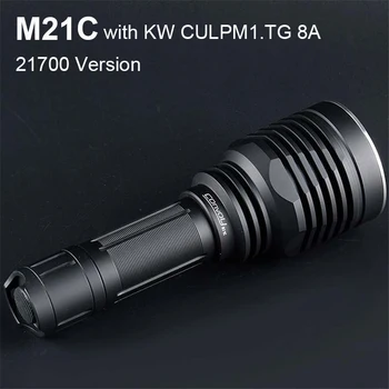 Конвойный фонарь M21C с кВт CULPM1.TG 8А Мощный светодиодный фонарик Linterna 21700 EDC Портативный наружный фонарь для кемпинга