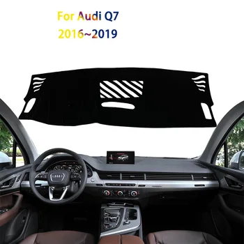  Крышка приборной панели Avoid Light Pad Instrument Platform Cover Mat для Audi Q7 2016 ~ 2019 Автомобильные наклейки Аксессуары для отделки салона