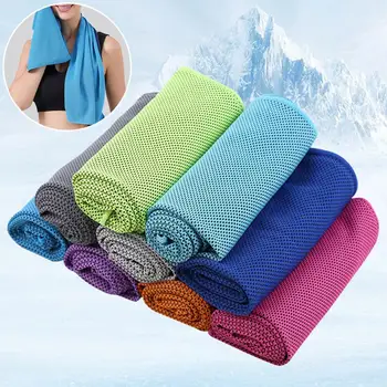 Ледяное охлаждающее полотенце Портативное спортивное полотенце Быстросохнущее супервпитывающее полотенце Летнее охлаждающее полотенце для занятий спортом на открытом воздухе Фитнес