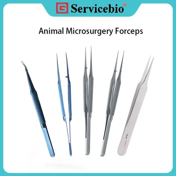 Микрощипцы для животных Servicebio, используемые для разделения тканей анастомоза лимфатических сосудов во время микрохирургии мелких животных