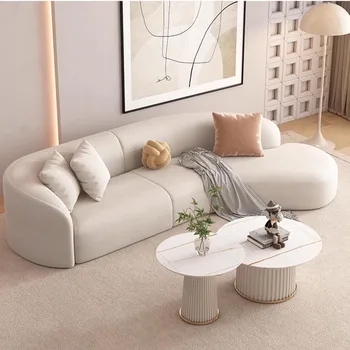 Минималистичный белый диван для гостиной Эргономичный простой итальянский диван для гостиной Ленивая спальня Divano Soggiorno Украшения для дома