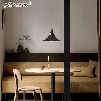 Минималистичный ресторан Подвесной светильник Датский дизайнер Столовая Белый Балк Кофейня Барный стол Подвесной светильник Домашний декор отеля