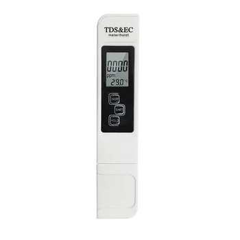 Многофункциональный цифровой дисплей для хранения данных Тестер качества воды Измеритель температуры Диапазон проводимости 0-9990 Монитор TDS EC