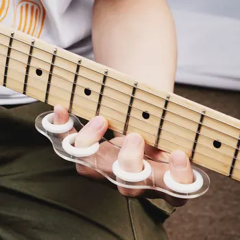 Музыкальное удлинение пальцев Гитара Набор упражнений для пальцев Усилитель натяжения рукоятки Удлинитель для тренировки Удлинитель для гитары