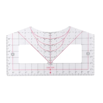  Направляющая линейки для футболки Прозрачная линейка Направляющая для выравнивания винила Для измерительного инструмента Инструмент для калибровки швейного инструмента Прозрачная линейка