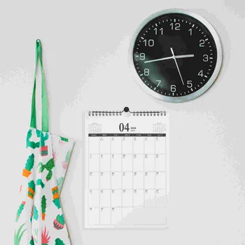 Настенный календарь Простой стиль Календарь Офисный планировщик Этот спиральный календарь Календарь Украшение стены Фортуна Кошачий стиль