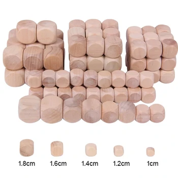  настольная игра для вечеринок Печать 20 мм DIY Family 6-гранные деревянные кубики Пустые кубики Деревянные кубики