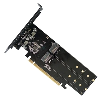 Новая плата адаптера Pcie на M2 PCIE X16 4 порта M2 NVME M Key SSD Converter M.2 PCI Express X16 Adapter RAID Expansion Card