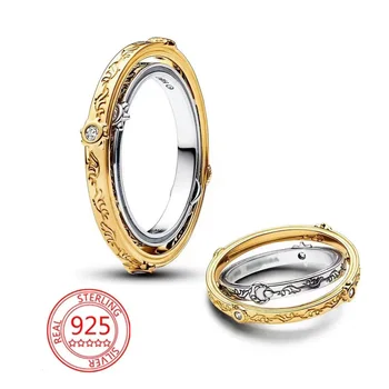 новейшее позолоченное уникальное металлическое смешанное кольцо серебряные кольца ювелирные изделия для женской юбилейной вечеринки подарок на день рождения для изготовления ювелирных изделий
