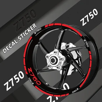 Новейший для Z750 Z750S Z750R Z750R Z 750 S R Мотоцикл Переднее Заднее Колесо Светоотражающая Полоса Наклейка Шина Внутренняя Внешняя Личность Наклейки