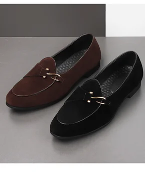 новинка 2023 года точечная шлифовка han edition мужская обувь черная пятно оптом мужские мокасины