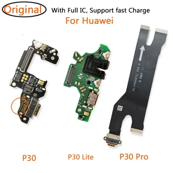 Оригинал для Huawei P30 Lite Pro USB Зарядка Разъем док-станции Гибкая кабельная плата Замена