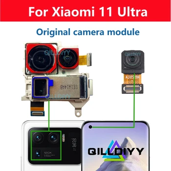 Оригинальная задняя камера для Xiaomi Mi 11 Ultra 11ultra Передняя Задняя Основная Широкая Перископическая Телеобъектив Модуль Гибкие Кабельные Части