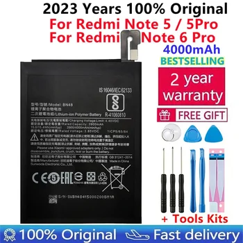 Оригинальный аккумулятор телефона BN45 BN48 для Xiaomi Redmi Note 5 Note 6 Pro Redmi Note6 Pro Высококачественные сменные батареи емкостью 4000 мАч