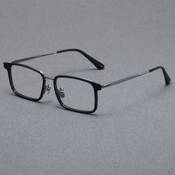 Очки для чтения GMS613TS Прямоугольные очки из чистого титана Очки для зрения Япония Марка Квадратные Мужчины Женщины Трендовые Оптические Очки