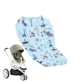 Подушка коляски Дышащие вкладыши сиденья Вкладыш для сиденья малыша Мягкие хлопковые вкладыши сиденья для коляски-качалки