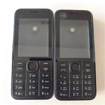  Полный корпус для мобильного телефона Nokia 208 Один чехол для двух SIM-карт + клавиатура Engilish и иврит
