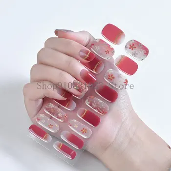 Полуотвержденный гель для ногтей Наклейка Принадлежности для дизайна ногтей Запеченный свет Фототерапия Наклейка Европа и США Наклейки для ногтей