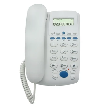 Проводной стационарный телефон Стационарные телефоны с большой кнопкой и идентификацией вызывающего абонента