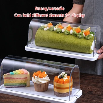  прозрачная коробка для хранения десерта Коробка для упаковки десертного торта Охлажденная пищевая бытовая коробка для выпечки торта