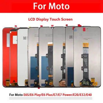Протестированный ЖК-дисплей для Motorola Moto E20 E32 E40 E6S E7 E5 Plus E6 Play E7i Power LCD Сенсорный экран без сборки рамы